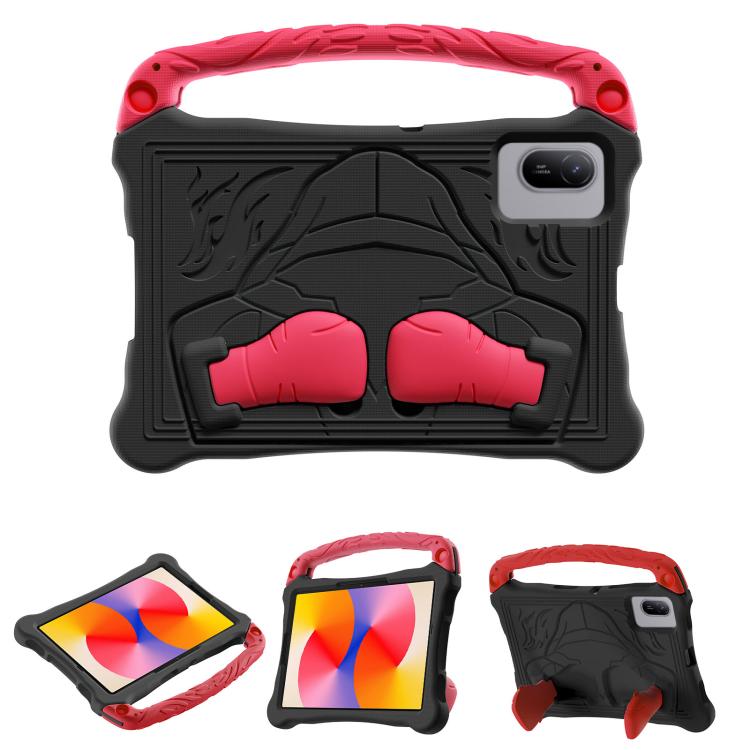 For Huawei MatePad SE 11 2024 Boxing Series Kickstand EVA Shockproof Tablet Case with Shoulder Strap(Black Red) - Huawei by PMC TechLife | Online Shopping South Africa | PMC TechLife | Buy Now Pay Later Mobicred