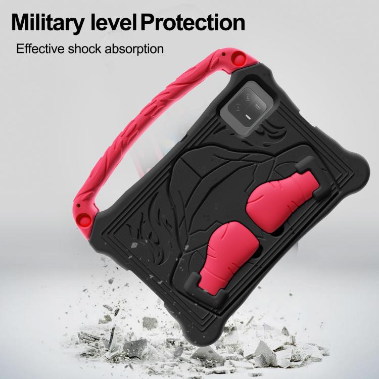 For Huawei MatePad SE 11 2024 Boxing Series Kickstand EVA Shockproof Tablet Case with Shoulder Strap(Black Red) - Huawei by PMC TechLife | Online Shopping South Africa | PMC TechLife | Buy Now Pay Later Mobicred