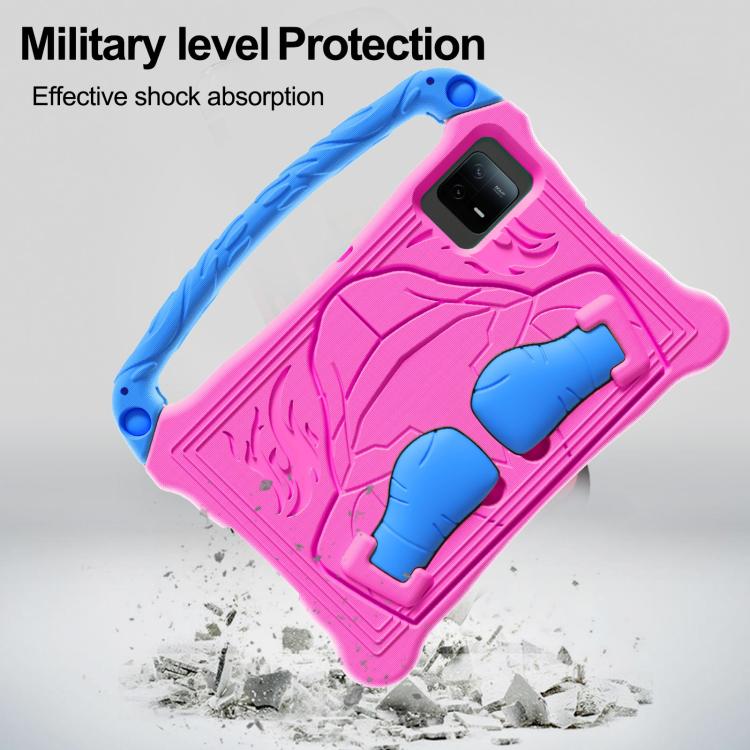 For Huawei MatePad SE 11 2024 Boxing Series Kickstand EVA Shockproof Tablet Case with Shoulder Strap(Rose Red Blue) - free shipping - PMC TechLife - Order now!