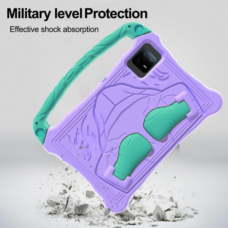 For Huawei MatePad SE 11 2024 Boxing Series Kickstand EVA Shockproof Tablet Case with Shoulder Strap(Purple Mint) - free shipping - PMC TechLife - Order now!