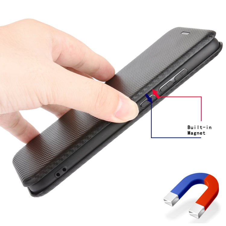 For Samsung Galaxy Note10 Plus Carbon Fiber Texture Horizontal Flip TPU + PC + PU Leather Case with Card Slot(Black) - Galaxy Phone Cases by PMC TechLife | Online Shopping South Africa | PMC TechLife