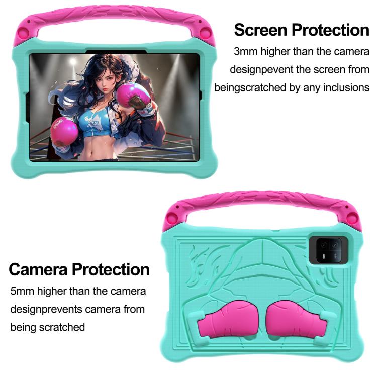 For Honor Pad X8a 11 inch Boxing Series Kickstand EVA Shockproof Tablet Case with Shoulder Strap(Mint Rose Red) - free shipping - PMC TechLife - Order now!