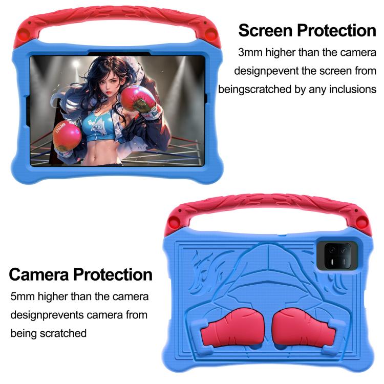 For Honor Tablet V7 11 inch Boxing Series Kickstand EVA Shockproof Tablet Case with Shoulder Strap(Blue Red) - Honor by PMC TechLife | Online Shopping South Africa | PMC TechLife | Buy Now Pay Later Mobicred