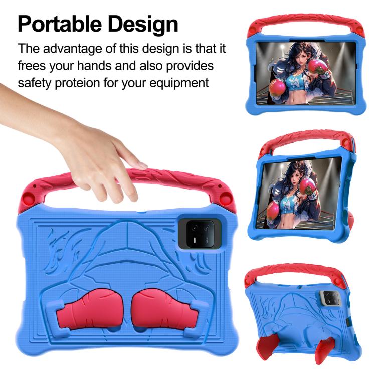 For Honor Tablet V7 11 inch Boxing Series Kickstand EVA Shockproof Tablet Case with Shoulder Strap(Blue Red) - Honor by PMC TechLife | Online Shopping South Africa | PMC TechLife | Buy Now Pay Later Mobicred