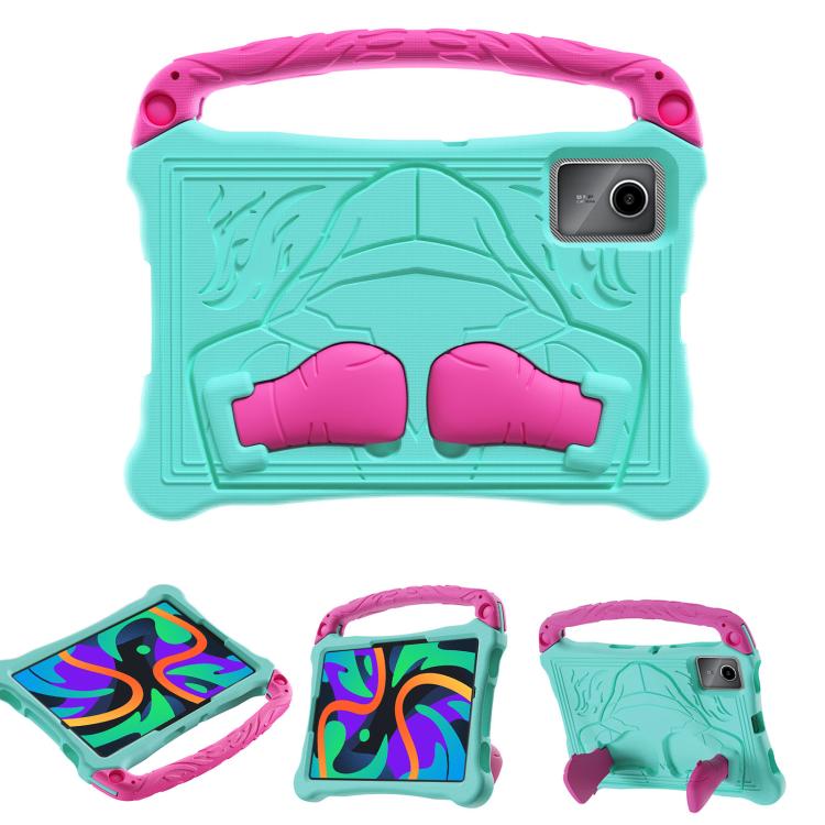 For For Lenovo Tab M11/ Xiaoxin Pad 11 2024 Boxing Series Kickstand EVA Shockproof Tablet Case with Shoulder Strap(Mint Rose Red) - Lenovo by PMC TechLife | Online Shopping South Africa | PMC TechLife | Buy Now Pay Later Mobicred