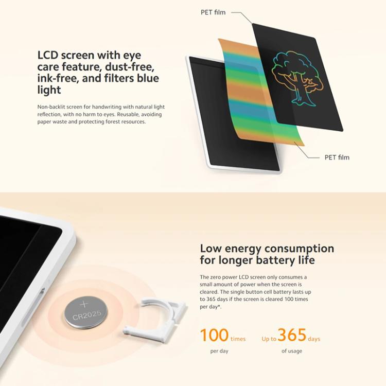 Xiaomi Mijia Children LCD Small Blackboard Colorful Edition(10 inch) - free shipping - PMC TechLife - Order now!