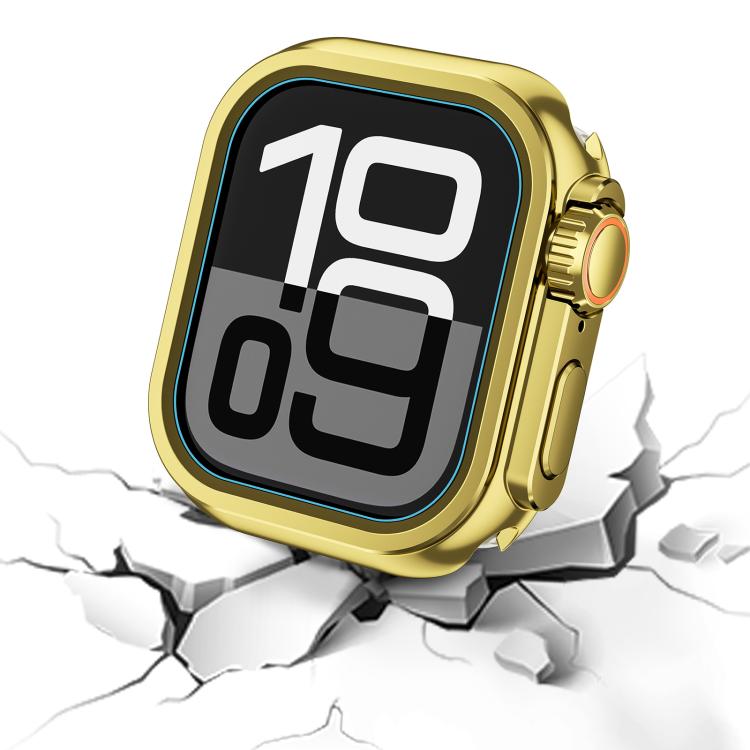 For Apple Watch Series 6 / 5 / 4 / SE 44mm Change to Ultra 49mm Zinc Alloy Watch Case(Bright Gold) - free shipping - PMC TechLife - Order now!