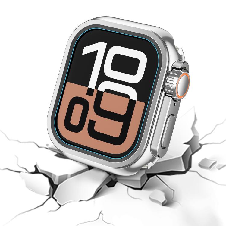 For Apple Watch Series 6 / 5 / 4 / SE 44mm Change to Ultra 49mm Zinc Alloy Watch Case(Bright Silver) - free shipping - PMC TechLife - Order now!