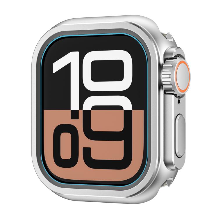 For Apple Watch Series 10 46mm Change to Ultra 49mm Zinc Alloy Watch Case(Matte Silver) - free shipping - PMC TechLife - Order now!
