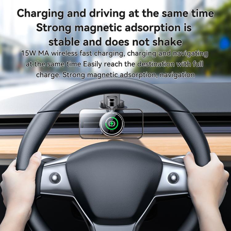 Yesido C316 15W Magsafe Magnetic Car Wireless Charger(Black) - Wireless Charger Holders by PMc TechLife | Online Shopping South Africa | PMc TechLife | Buy Now Pay Later Mobicred