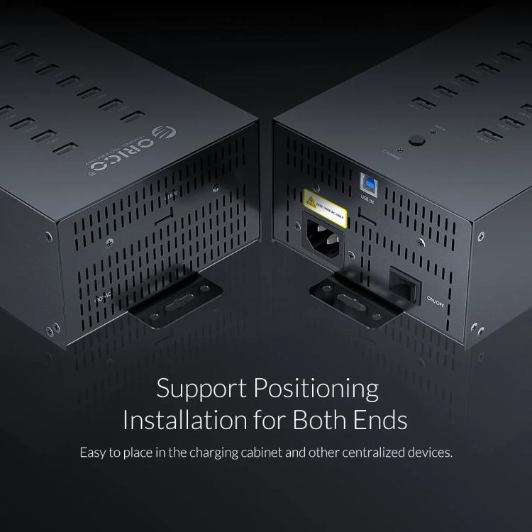 ORICO IH30P Industrial Grade 30 Ports USB 2.0 Hub, Plug:UK Plug(Black) - free shipping - PMC TechLife - Order now!