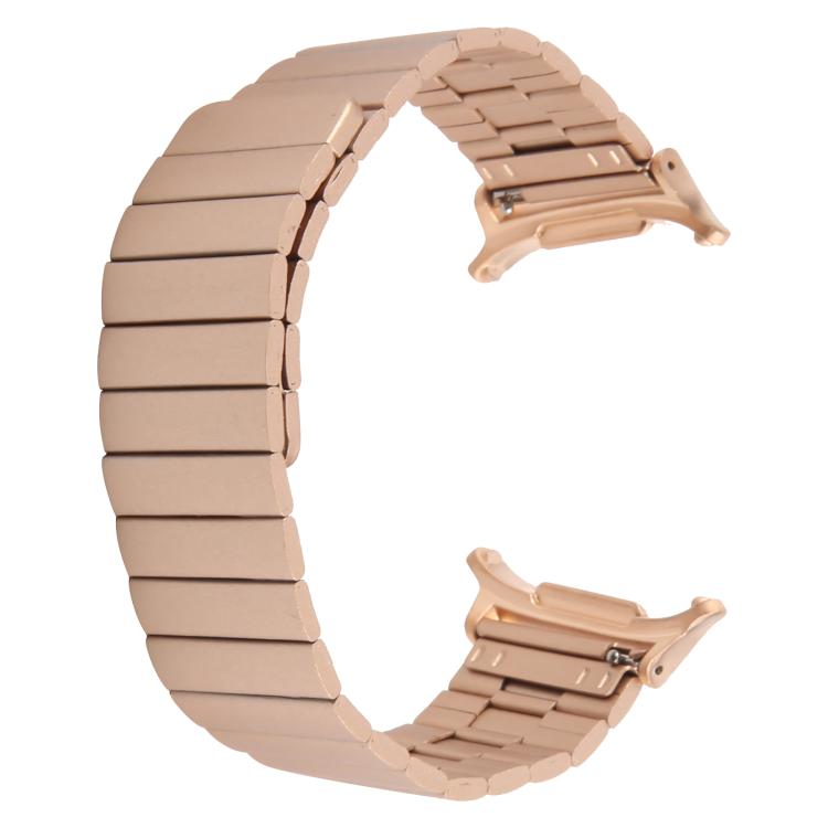 For Samsung Galaxy Watch Ultra 47mm Bamboo Stainless Steel Magnetic Watch Band(Rose Gold) - free shipping - PMc TechLife - Order now!