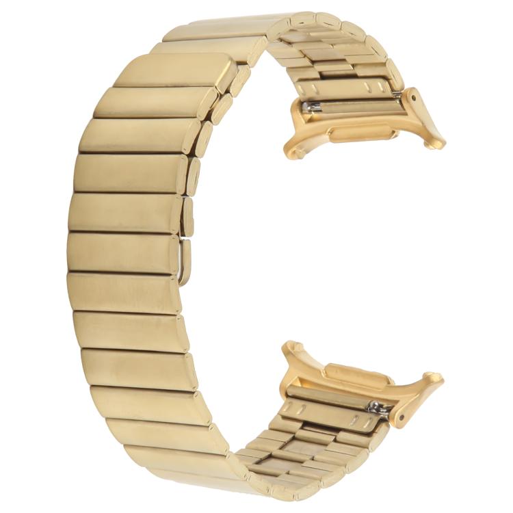 For Samsung Galaxy Watch Ultra 47mm Bamboo Stainless Steel Magnetic Watch Band(Gold) - Watch Bands by PMc TechLife | Online Shopping South Africa | PMc TechLife | Buy Now Pay Later Mobicred