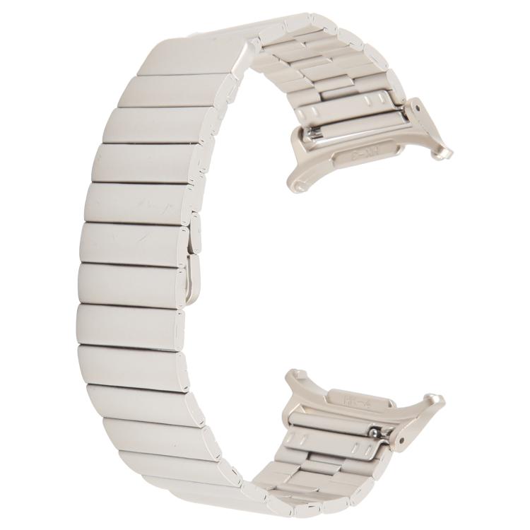 For Samsung Galaxy Watch Ultra 47mm Bamboo Stainless Steel Magnetic Watch Band(Starlight) - Watch Bands by PMc TechLife | Online Shopping South Africa | PMc TechLife | Buy Now Pay Later Mobicred