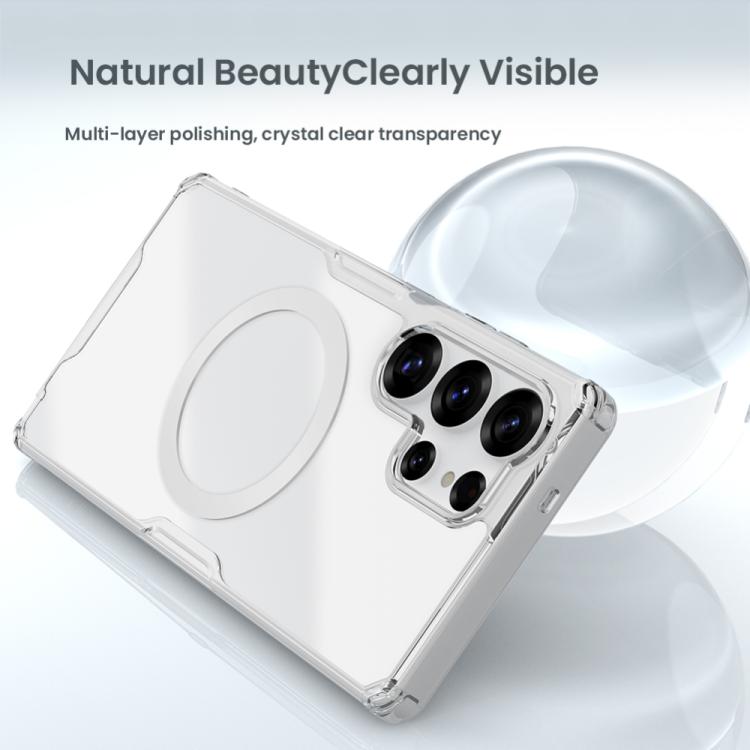 For Samsung Galaxy S25 Ultra 5G NILLKIN Ultra Clear Magsafe PC + TPU Phone Case(Transparent) - Galaxy S25 Ultra 5G Cases by NILLKIN | Online Shopping South Africa | PMc TechLife | Buy Now Pay Later Mobicred