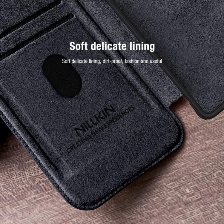For Samsung Galaxy S25 Ultra 5G NILLKIN QIN Series Pro Sliding Camera Cover Design Leather Phone Case(Brown) - free shipping - PMc TechLife - Order now!