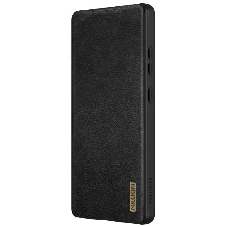 For Samsung Galaxy S25 Ultra 5G NILLKIN QIN Series Pro Sliding Camera Cover Design Leather Phone Case(Black) - free shipping - PMc TechLife - Order now!
