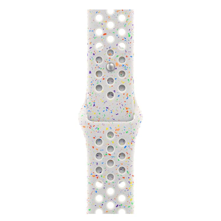 For Apple Watch 42mm / 41mm / 40mm / 38mm Coloful Silicone Watch Band(White Platinum) - free shipping - PMc TechLife - Order now!