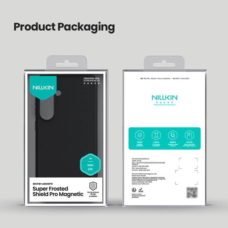 For Samsung Galaxy S25 5G NILLKIN Frosted Shield Pro Magnetic Phone Case(Black) - free shipping - PMc TechLife - Order now!