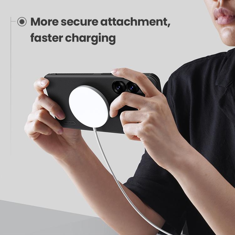 For Samsung Galaxy S25+ 5G NILLKIN Frosted Shield Pro Magnetic Phone Case(Black) - Galaxy S25+ 5G Cases by NILLKIN | Online Shopping South Africa | PMc TechLife | Buy Now Pay Later Mobicred