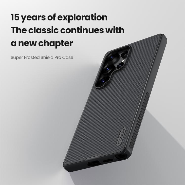 For Samsung Galaxy S25 Ultra 5G NILLKIN Frosted Shield Pro PC + TPU Phone Case(Black) - free shipping - PMc TechLife - Order now!