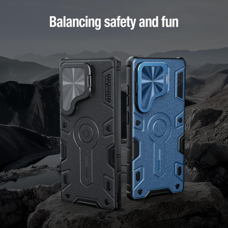 For Samsung Galaxy S25 Ultra 5G NILLKIN Black Rhino Prop MagSafe Magnetic PC Phone Case(Black) - free shipping - PMc TechLife - Order now!