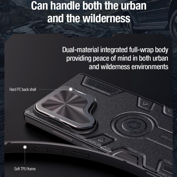 For Samsung Galaxy S25 Ultra 5G NILLKIN Black Rhino Prop MagSafe Magnetic PC Phone Case(Blue) - free shipping - PMc TechLife - Order now!