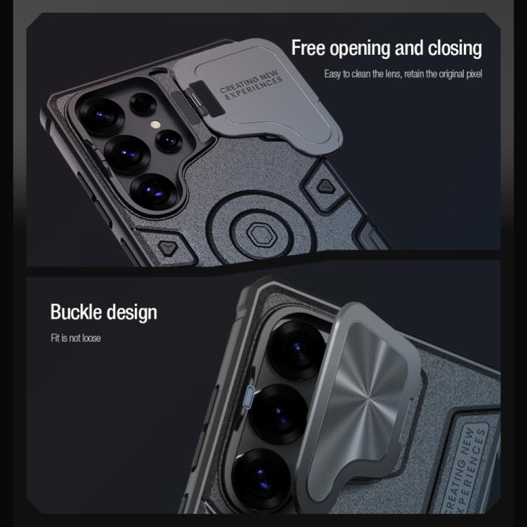 For Samsung Galaxy S25 Ultra 5G NILLKIN Black Rhino Prop MagSafe Magnetic PC Phone Case(Blue) - free shipping - PMc TechLife - Order now!