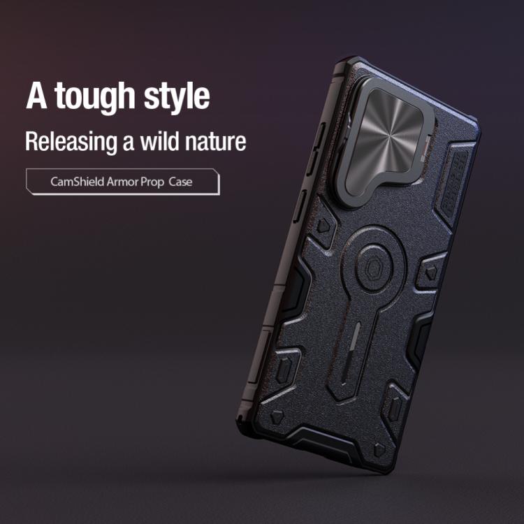 For Samsung Galaxy S25 Ultra 5G NILLKIN Black Rhino Prop PC Phone Case(Black) - free shipping - PMc TechLife - Order now!