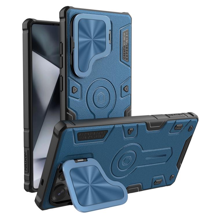 For Samsung Galaxy S25 Ultra 5G NILLKIN Black Rhino Prop PC Phone Case(Blue) - free shipping - PMc TechLife - Order now!