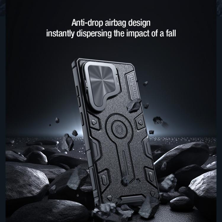 For Samsung Galaxy S25 Ultra 5G NILLKIN Black Rhino Prop PC Phone Case(Green) - free shipping - PMc TechLife - Order now!