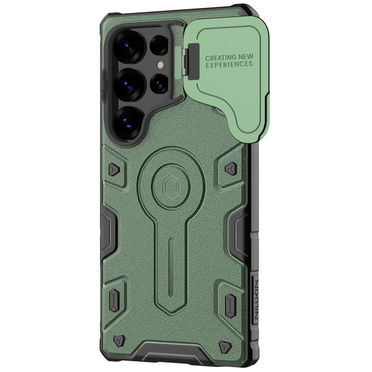 For Samsung Galaxy S25 Ultra 5G NILLKIN Black Rhino Prop PC Phone Case(Green) - free shipping - PMc TechLife - Order now!