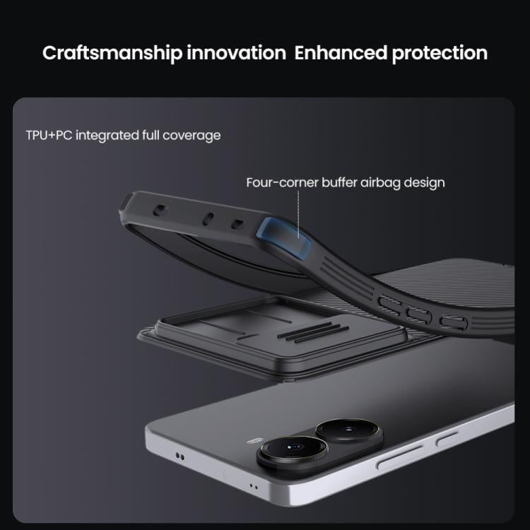 For Xiaomi Poco X7 Pro NILLKIN CamShield Pro Magnetic PC Phone Case(Black) - free shipping - PMc TechLife - Order now!