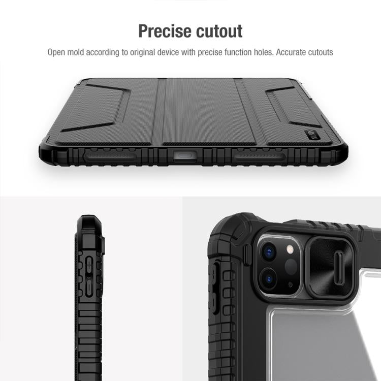 For iPad Air 11 2024 / 2025 NILLKIN Bumper Pro Folding Style Tablet Leather Case(Black) - iPad Air 11 2025 / 2024 Cases by NILLKIN | Online Shopping South Africa | PMc TechLife | Buy Now Pay Later Mobicred