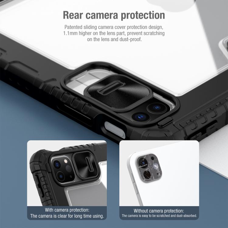 For iPad Air 11 2024 / 2025 NILLKIN Bumper Pro Folding Style Tablet Leather Case(Black) - iPad Air 11 2025 / 2024 Cases by NILLKIN | Online Shopping South Africa | PMc TechLife | Buy Now Pay Later Mobicred