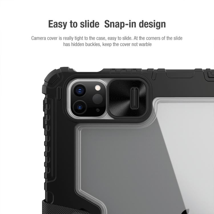 For iPad Air 11 2024 / 2025 NILLKIN Bumper Pro Folding Style Tablet Leather Case(Black) - iPad Air 11 2025 / 2024 Cases by NILLKIN | Online Shopping South Africa | PMc TechLife | Buy Now Pay Later Mobicred