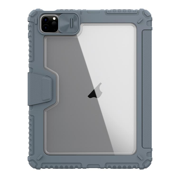For iPad Air 11 2024 / 2025 NILLKIN Bumper Pro Folding Style Tablet Leather Case(Grey) - free shipping - PMc TechLife - Order now!