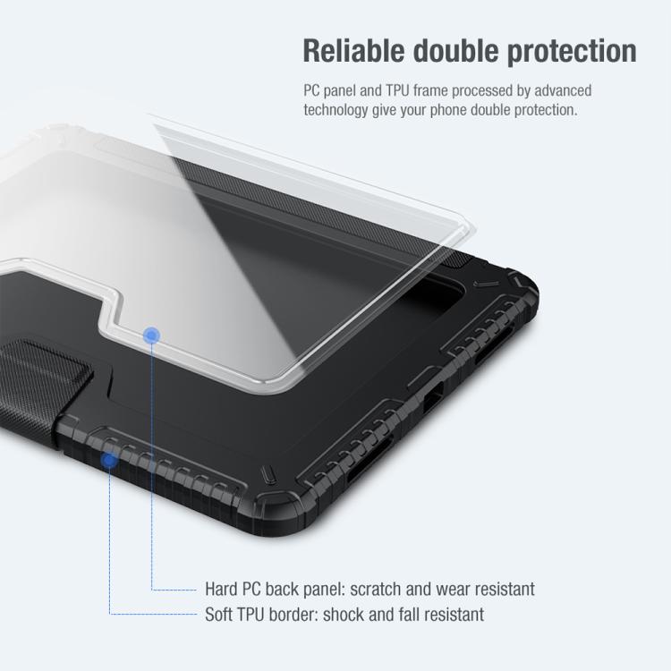 For iPad Air 11 2024 / 2025 NILLKIN Bumper Pro Folding Style Tablet Leather Case(Grey) - free shipping - PMc TechLife - Order now!