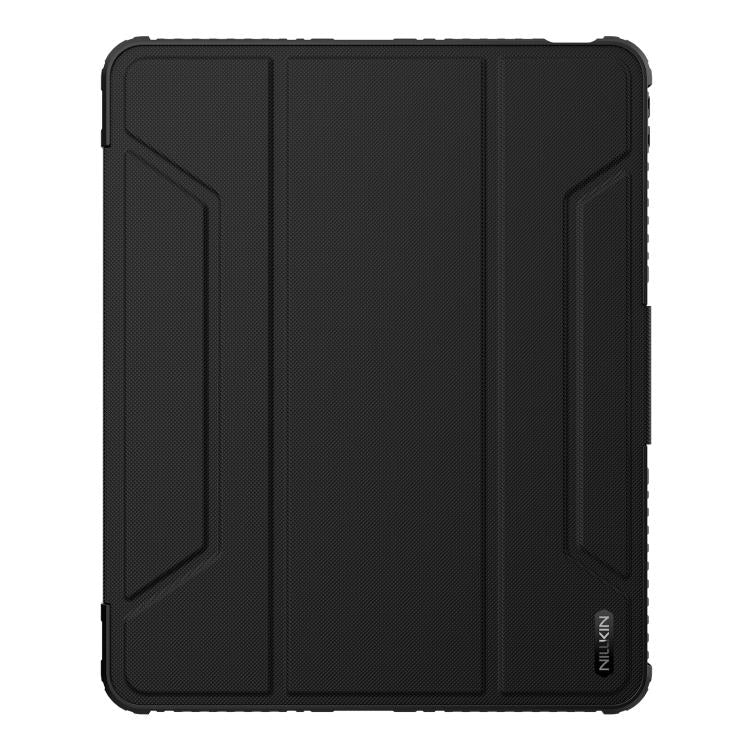 For iPad Air 13 2024 / 2025 NILLKIN Bumper Pro Folding Style Tablet Leather Case(Black) - free shipping - PMc TechLife - Order now!