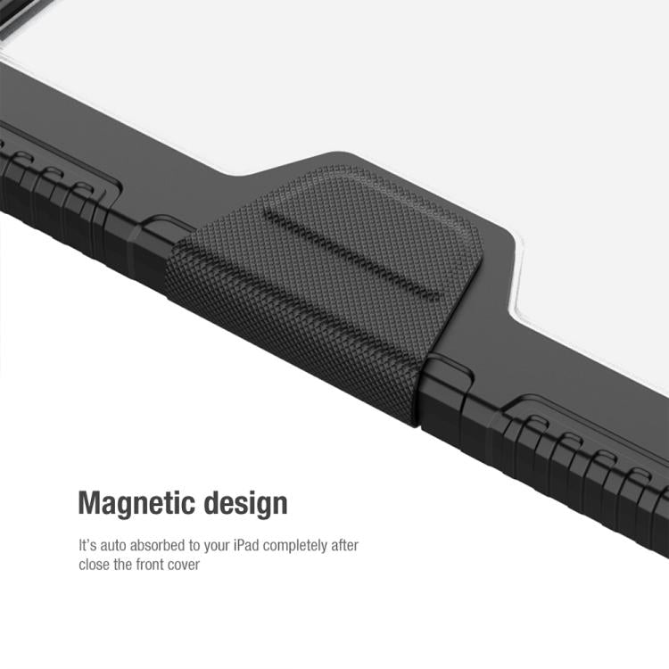 For iPad Air 13 2024 / 2025 NILLKIN Bumper Pro Folding Style Tablet Leather Case(Black) - free shipping - PMc TechLife - Order now!