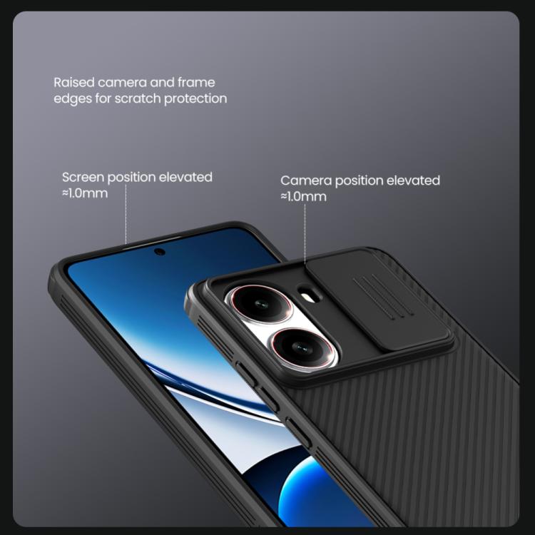 For Redmi Turbo 4 NILLKIN CamShield Pro Magnetic PC Phone Case(Black) - Xiaomi Cases by NILLKIN | Online Shopping South Africa | PMc TechLife | Buy Now Pay Later Mobicred
