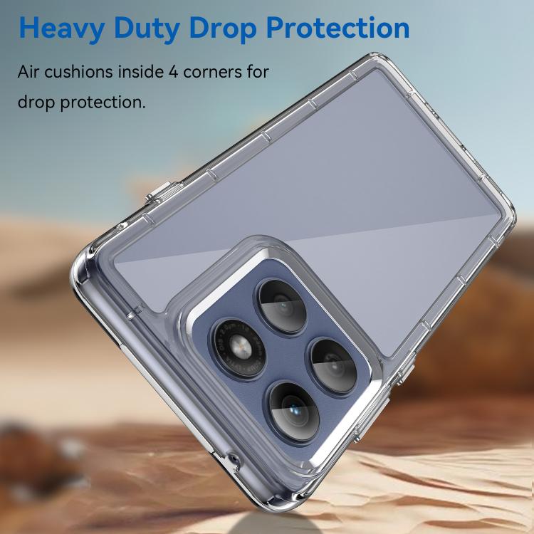 For Motorola Edge 5G 2025 Colorful Series Acrylic Hybrid TPU Phone Case(Transparent) - free shipping - PMC TechLife - Order now!