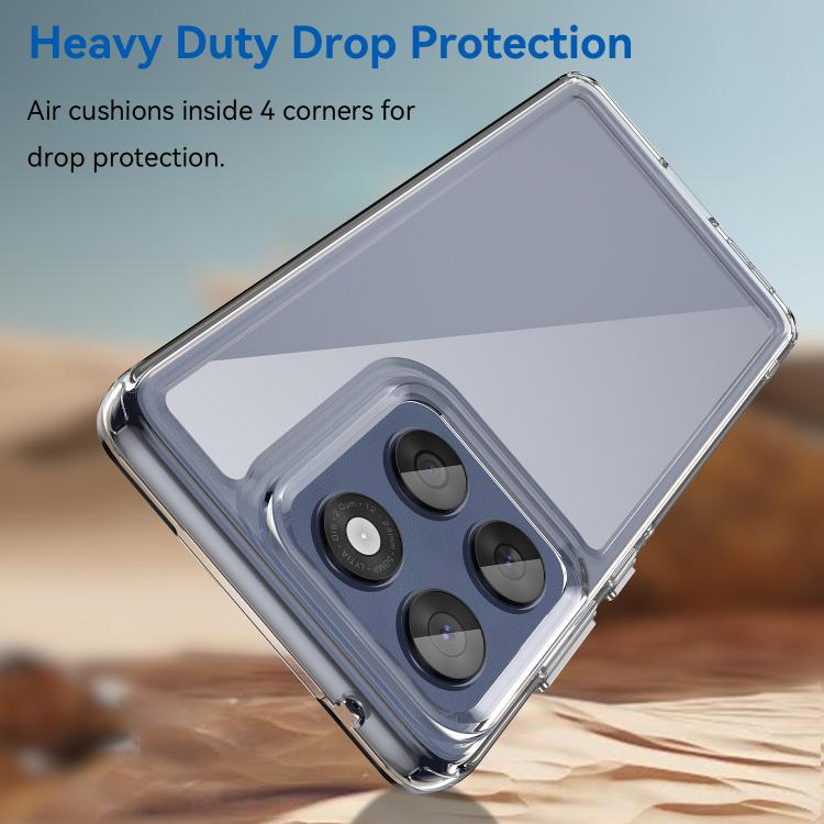 For Motorola Edge 60 Fusion Colorful Series Acrylic Hybrid TPU Phone Case(Transparent) - free shipping - PMC TechLife - Order now!