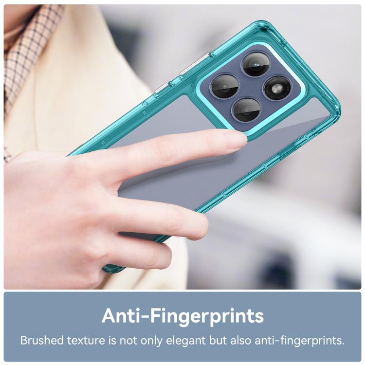 For Motorola Edge 60 Pro Colorful Series Acrylic Hybrid TPU Phone Case(Transparent Blue) - free shipping - PMC TechLife - Order now!