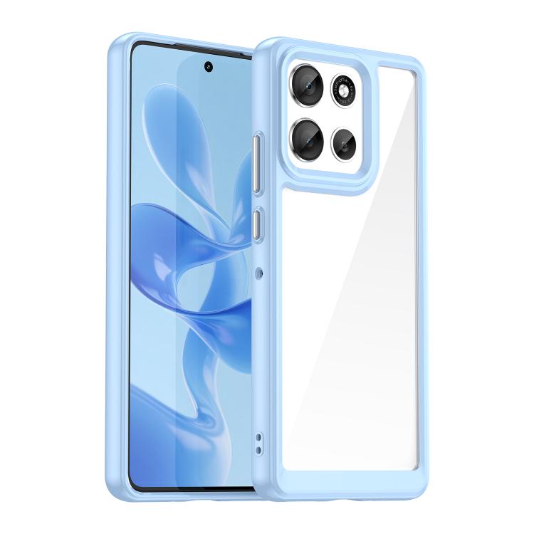 For Motorola Moto G86 5G Colorful Series Acrylic Hybrid TPU Phone Case(Blue) - free shipping - PMC TechLife - Order now!