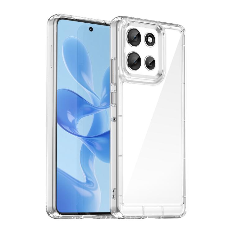 For Motorola Moto G100 Pro 5G Colorful Series Acrylic Hybrid TPU Phone Case(Transparent) - free shipping - PMC TechLife - Order now!