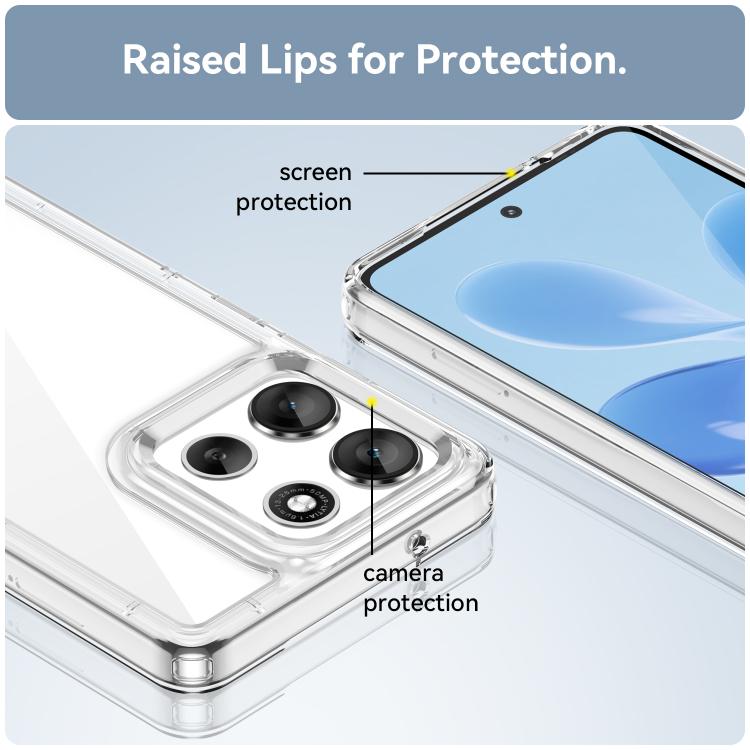 For Motorola Moto G100 Pro 5G Colorful Series Acrylic Hybrid TPU Phone Case(Transparent) - free shipping - PMC TechLife - Order now!