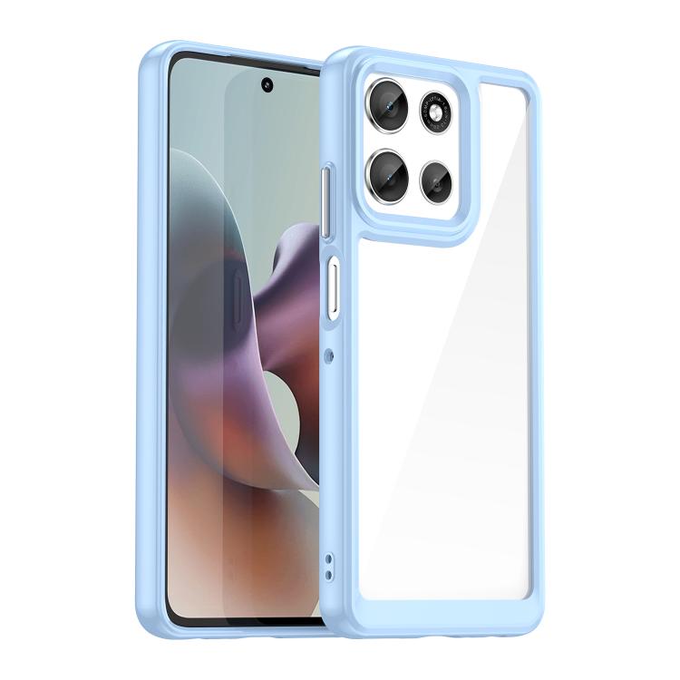 For Motorola Moto G56 5G Colorful Series Acrylic Hybrid TPU Phone Case(Blue) - free shipping - PMC TechLife - Order now!
