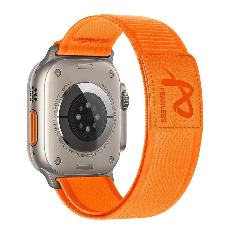 For Apple Watch 46mm / 49mm / 45mm / 44mm Fearless Trail Loop Nylon Band(Orange) - Watch Bands by PMc TechLife | Online Shopping South Africa | PMc TechLife | Buy Now Pay Later Mobicred
