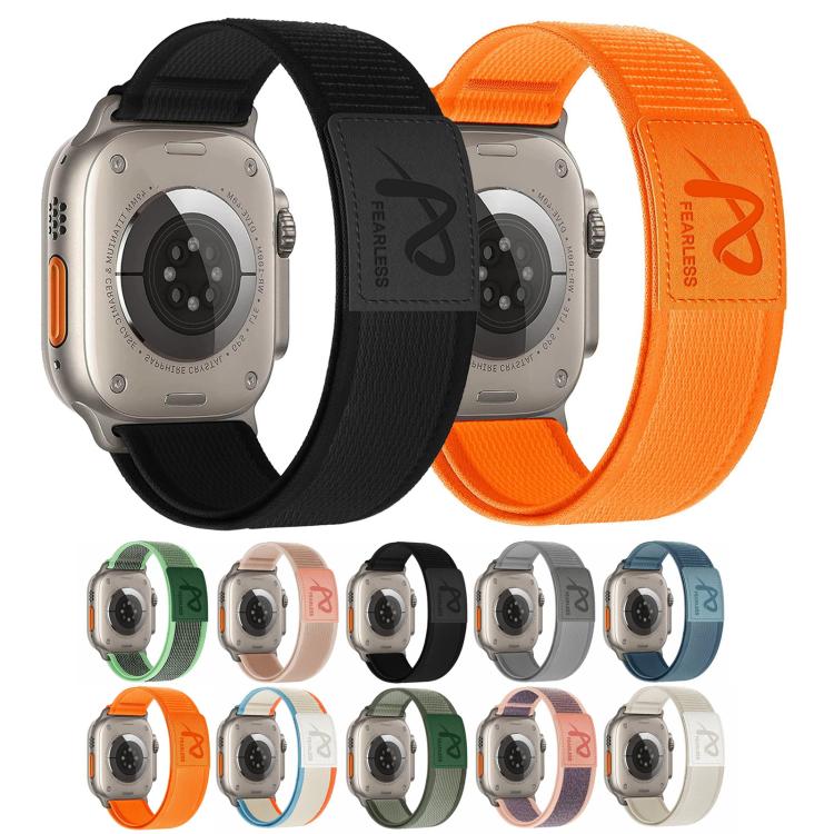 For Apple Watch 46mm / 49mm / 45mm / 44mm Fearless Trail Loop Nylon Band(Black) - free shipping - PMc TechLife - Order now!